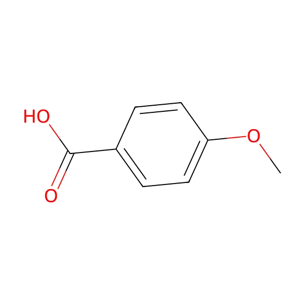 p-Anisik asit molekül yapısı — CAS 100-09-4