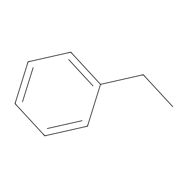 Etilbenzen molekül yapısı — CAS 100-41-4