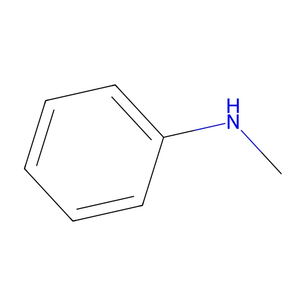 N-metilanilin molekül yapısı — CAS 100-61-8