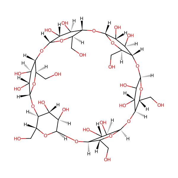 Alfa siklodekstrin molekül yapısı — CAS 10016-20-3