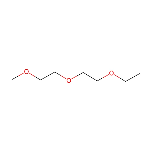Dietilen glikol etil metil eter molekül yapısı — CAS 1002-67-1