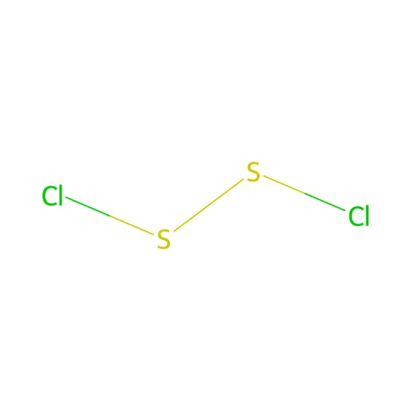 Disülfür diklorür molekül yapısı — CAS 10025-67-9