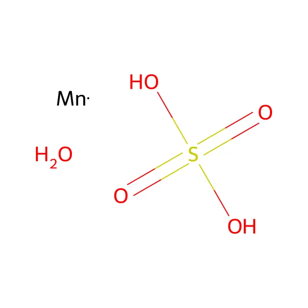 Manganez sülfat monohidrat molekül yapısı — CAS 10034-96-5