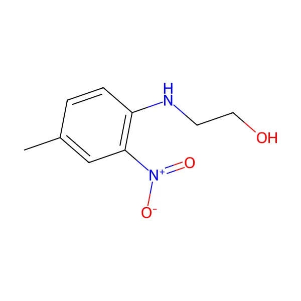 Hidroksietil-2-nitro-p-toluidin molekül yapısı — CAS 100418-33-5