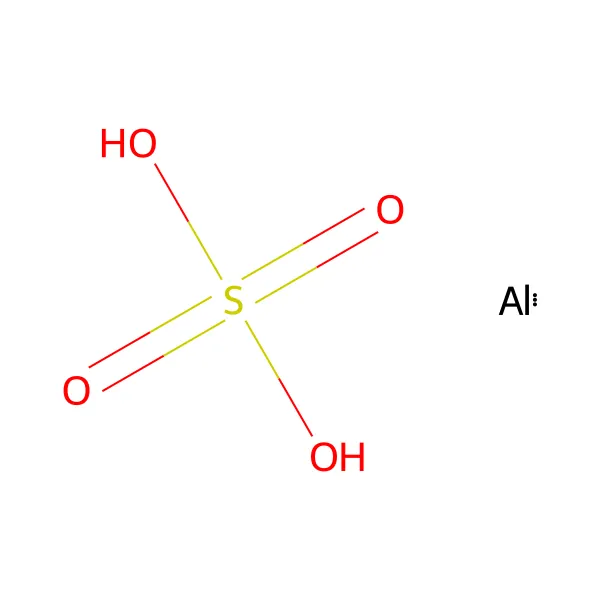 Alüminyum sülfat molekül yapısı — CAS 10043-01-3