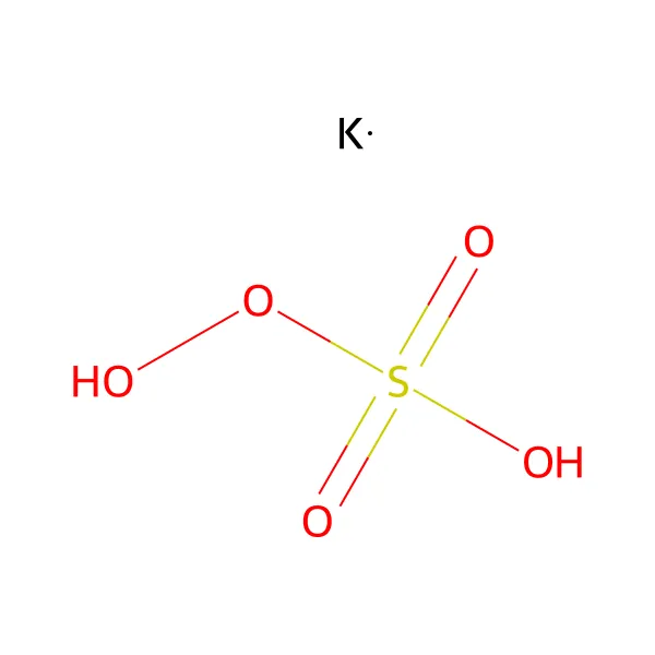 Potasyum peroksimonosülfat molekül yapısı — CAS 10058-23-8