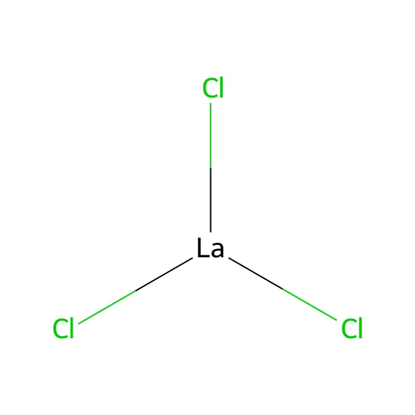 Lantan klorür molekül yapısı — CAS 10099-58-8