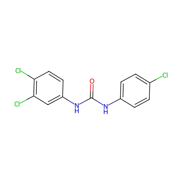 Triklokarban molekül yapısı — CAS 101-20-2