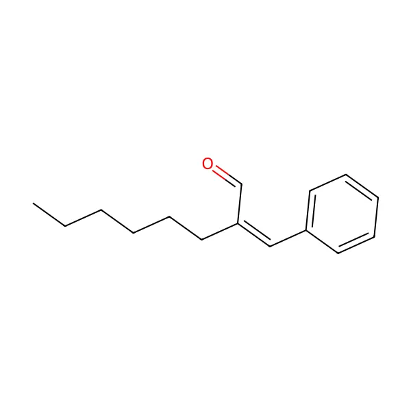alfa-heksilsinnamaldehit molekül yapısı — CAS 101-86-0