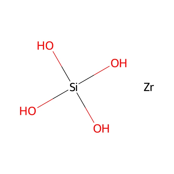 Zirkonyum silikat molekül yapısı — CAS 10101-52-7