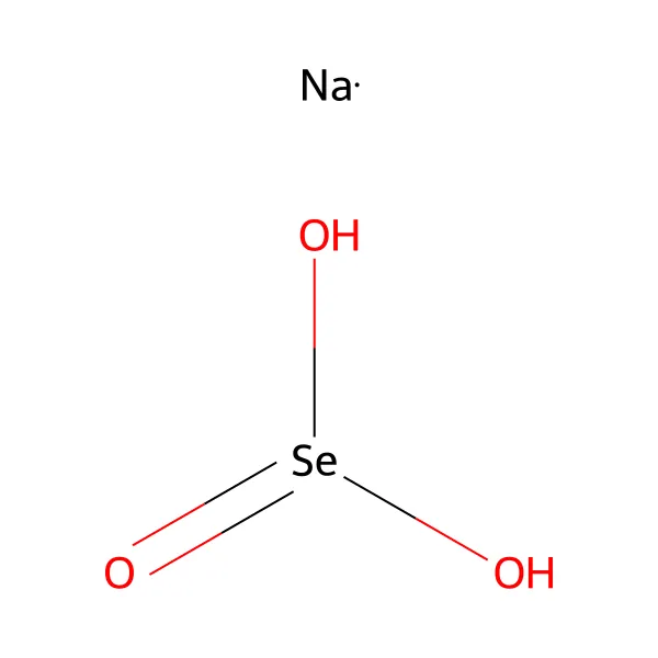 Sodyum selenit molekül yapısı — CAS 10102-18-8