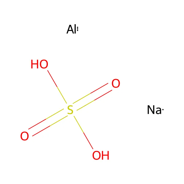 Sodyum alüminyum sülfat molekül yapısı — CAS 10102-71-3