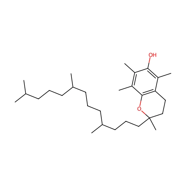 Vitamin E DL-Alfa-Tokoferol molekül yapısı — CAS 10191-41-0
