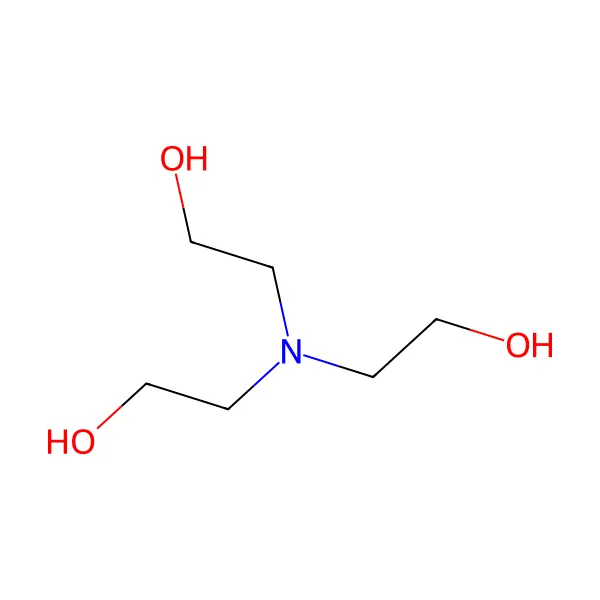 Trietanolamin molekül yapısı — CAS 102-71-6