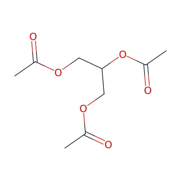 Triasetin molekül yapısı — CAS 102-76-1
