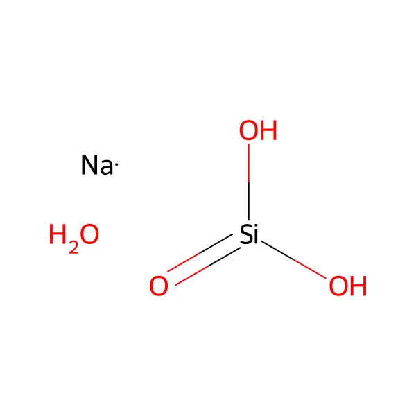 Sodyum metasilikat pentahidrat molekül yapısı — CAS 10213-79-3