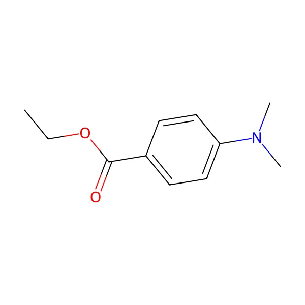 Etil 4-(dimetilamino)benzoat molekül yapısı — CAS 10287-53-3