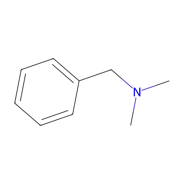 N,N-dimetilbenzilamin molekül yapısı — CAS 103-83-3