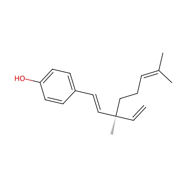 Bakuchiol molekül yapısı — CAS 10309-37-2