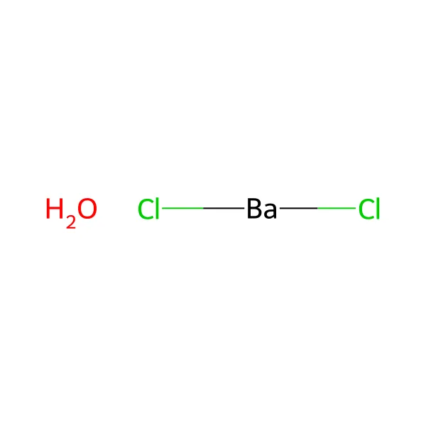 Baryum klorür dihidrat molekül yapısı — CAS 10326-27-9