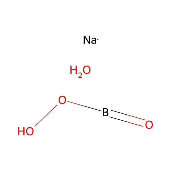 Sodyum perborat monohidrat molekül yapısı — CAS 10332-33-9