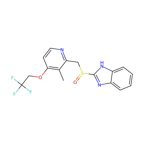 Lansoprazol molekül yapısı — CAS 103577-45-3