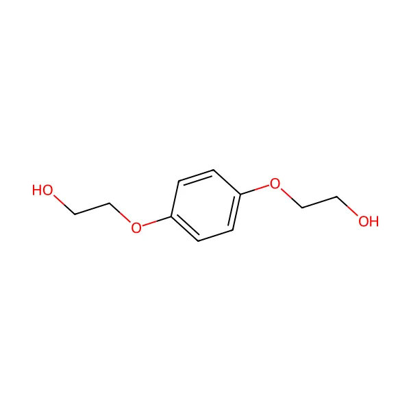Hidrokinon bis(2-hidroksietil) eter molekül yapısı — CAS 104-38-1