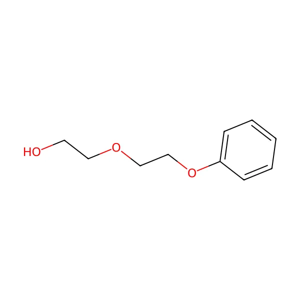 Dietilen glikol monofenol eter molekül yapısı — CAS 104-68-7