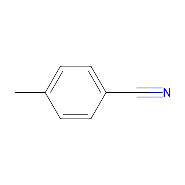 P-tolünitril molekül yapısı — CAS 104-85-8