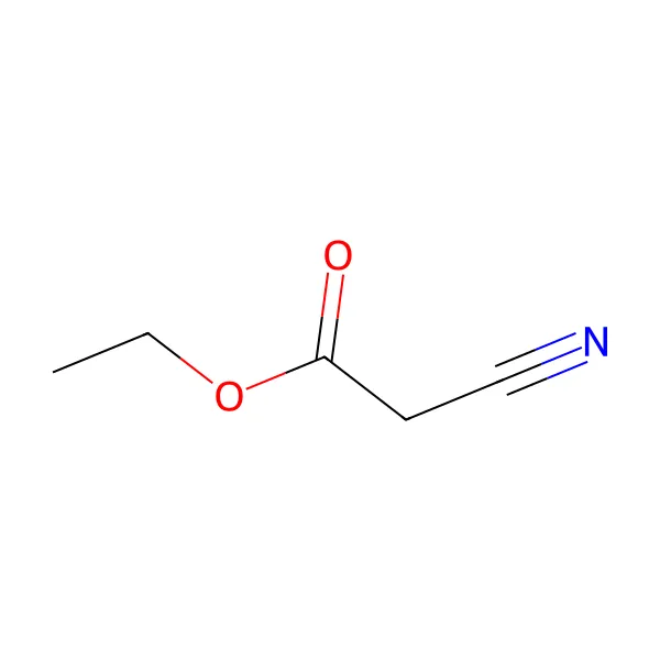 Etil siyanoasetat molekül yapısı — CAS 105-56-6