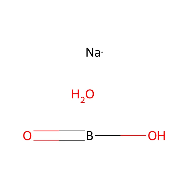 Sodyum metaborat tetrahidrat molekül yapısı — CAS 10555-76-7