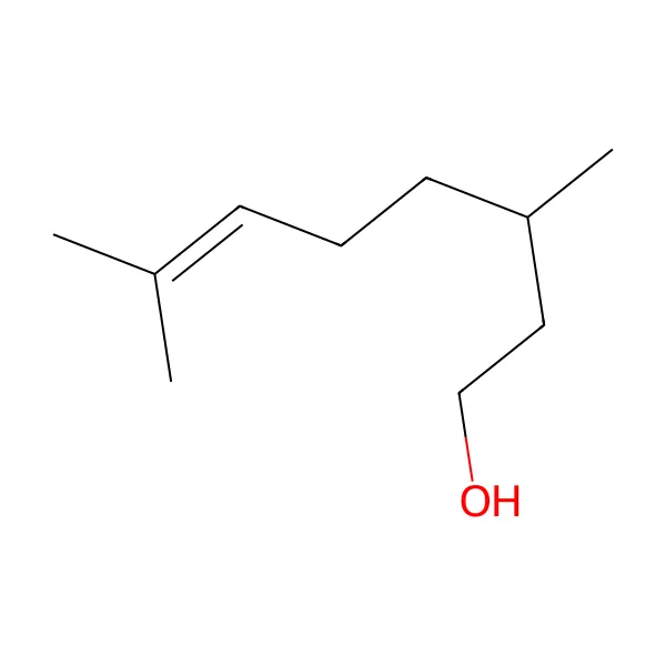 Sitronellol molekül yapısı — CAS 106-22-9
