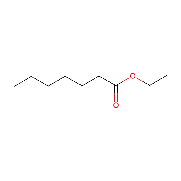 Etil heptanoat molekül yapısı — CAS 106-30-9