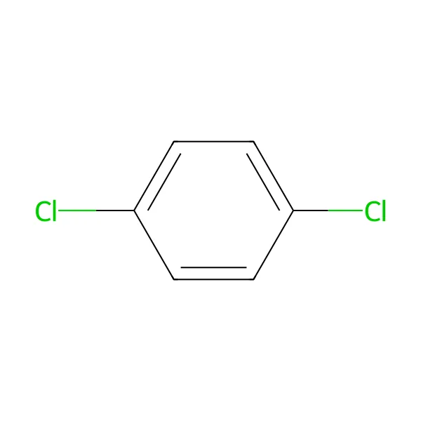 1,4-diklorobenzen molekül yapısı — CAS 106-46-7