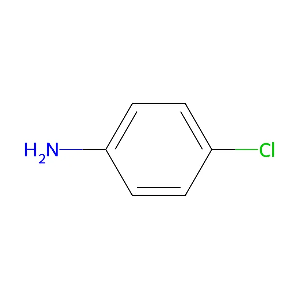 4-kloroanilin molekül yapısı — CAS 106-47-8