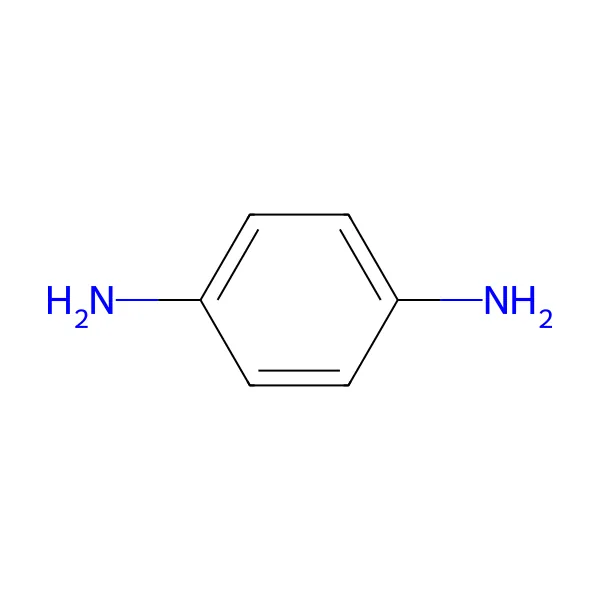 p-Fenilendiamin molekül yapısı — CAS 106-50-3