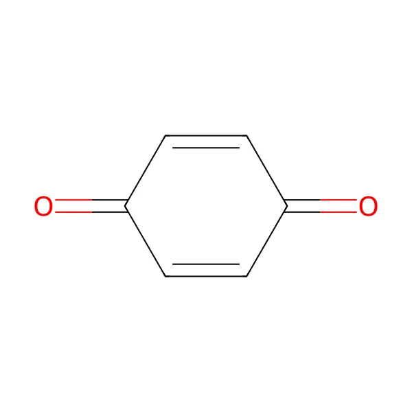 1,4-Benzokinon molekül yapısı — CAS 106-51-4