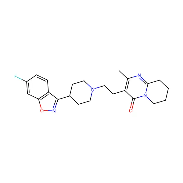 Risperidon molekül yapısı — CAS 106266-06-2