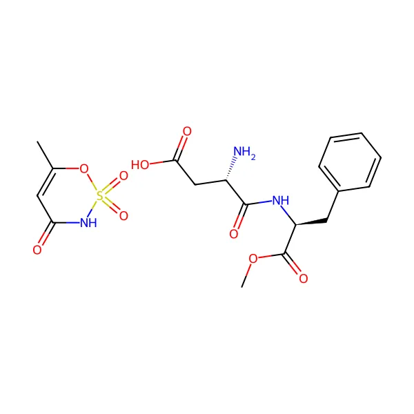 Aspartam asesülfam tuzu molekül yapısı — CAS 106372-55-8