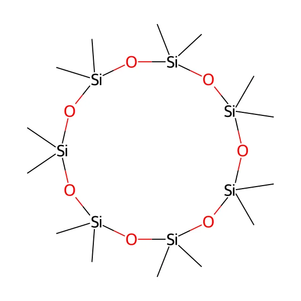 Tetradekametilsikloheptasiloksan molekül yapısı — CAS 107-50-6