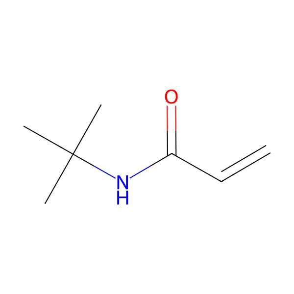 tert-Butilakrilamid molekül yapısı — CAS 107-58-4