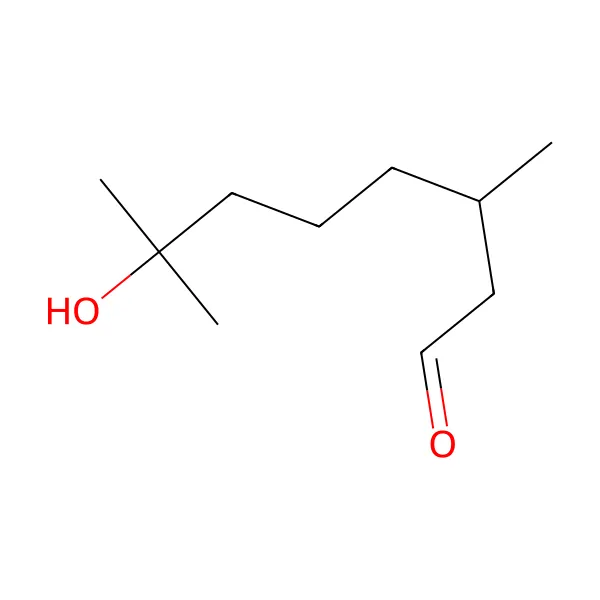 Hidroksisitronellal molekül yapısı — CAS 107-75-5