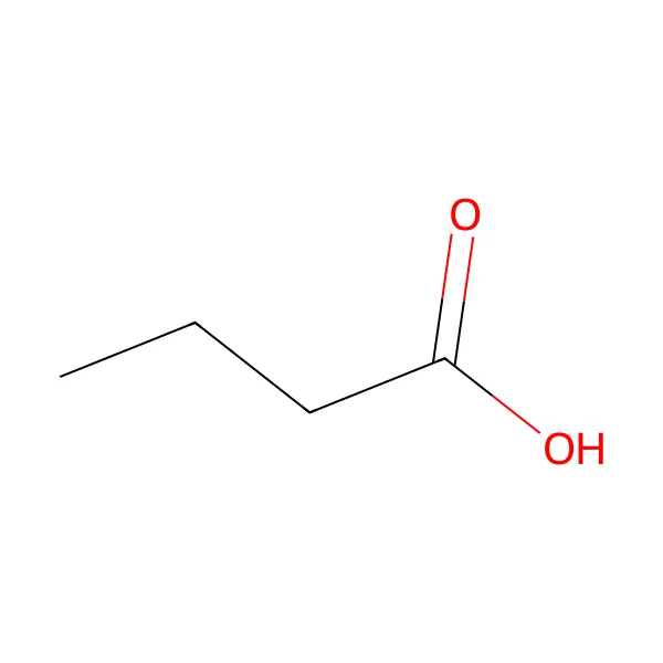 Bütirik asit molekül yapısı — CAS 107-92-6