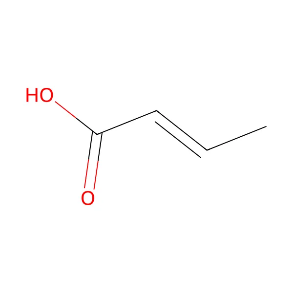 trans-Krotonik asit molekül yapısı — CAS 107-93-7