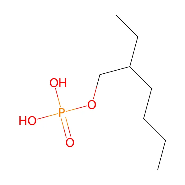 Mono(2-etilheksil) fosfat molekül yapısı — CAS 1070-03-7