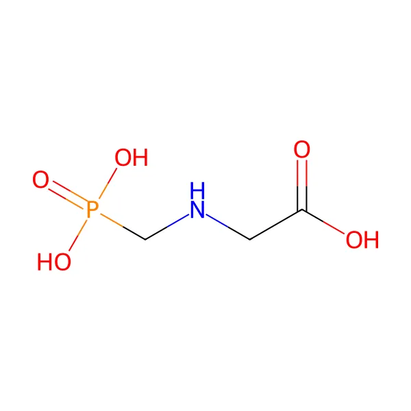 Glifosat molekül yapısı — CAS 1071-83-6