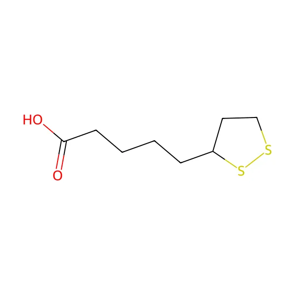 Alfa Lipoik Asit molekül yapısı — CAS 1077-28-7