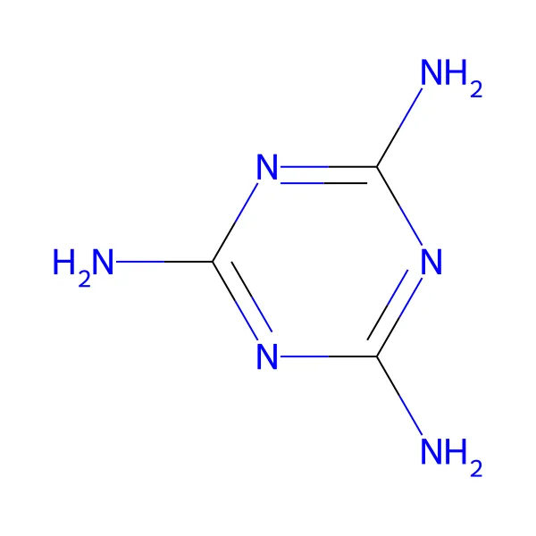 Melamin molekül yapısı — CAS 108-78-1
