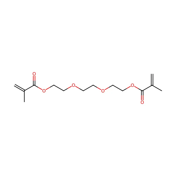 Trietilen glikol dimetakrilat molekül yapısı — CAS 109-16-0