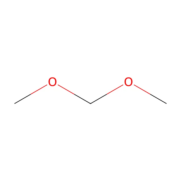 Dimetoksimetan molekül yapısı — CAS 109-87-5